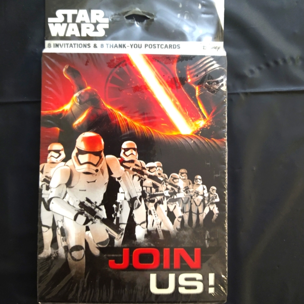 Disney Star Wars Invitations & Thank You Postcards NWT